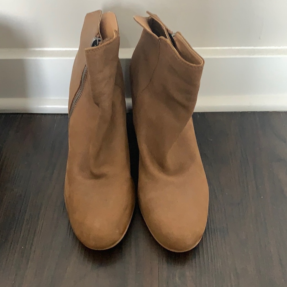 Brown Leather Lucky Brand Bootie 7.5